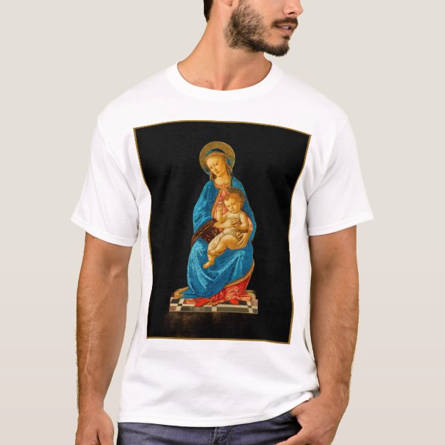 Camiseta Botticelli Madonna y Child Enthroned (Anverso)