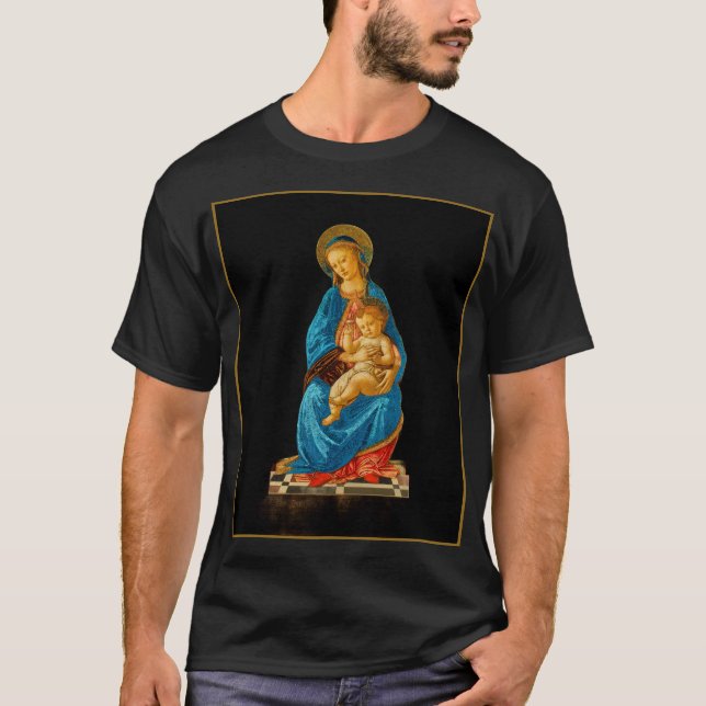 Camiseta Botticelli Madonna y Child Enthroned (Anverso)