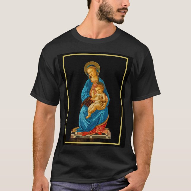 Camiseta Botticelli Madonna y Child Enthroned (Anverso)