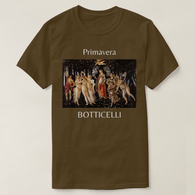 Camiseta Botticelli Primavera Italian Painting Art (Diseño del anverso)