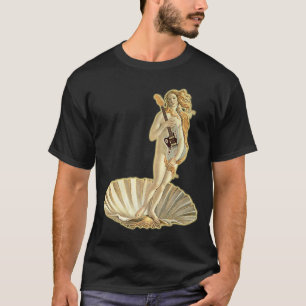 Camiseta Botticelli Venus con guitarra eléctrica Guitari