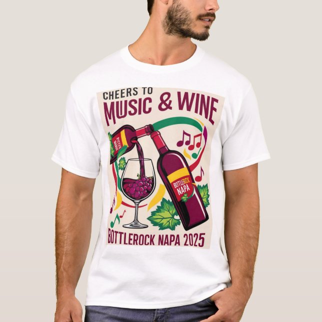 Camiseta BottleRock 2025 Unisex Soft Cotton Festival Shirt (Anverso)