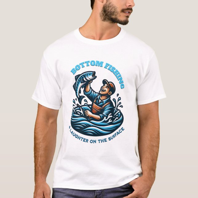 Camiseta Bottom Fishing & Laughter (Anverso)