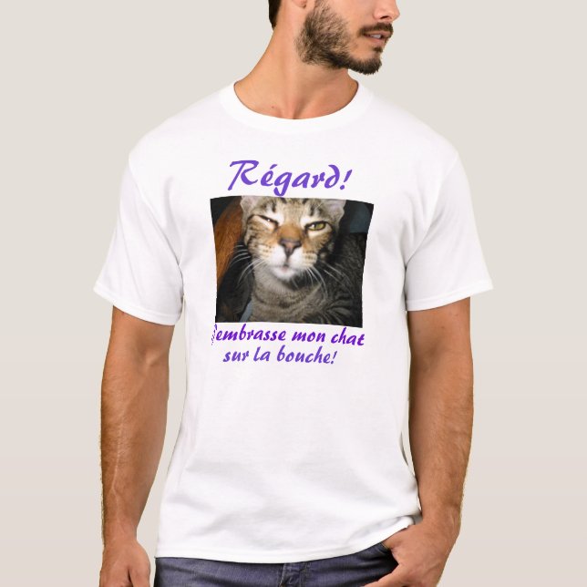 Camiseta ¡Bouche del la del sur de la charla de J'embrasse (Anverso)