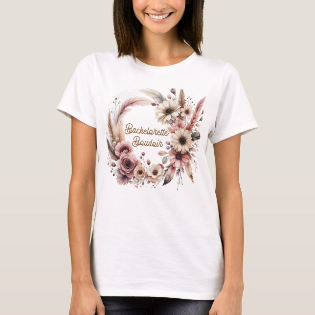Camiseta "Boudoir de Despedida de Soltera" (Anverso)