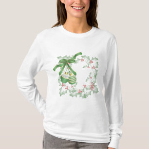 Camiseta Boughes de rosa verde claro y claro