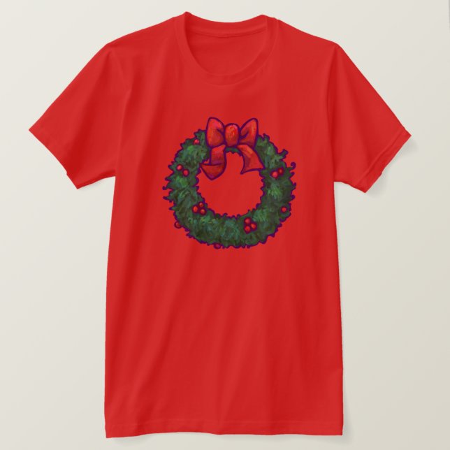 Camiseta Boughs de Holly (Anverso del diseño)