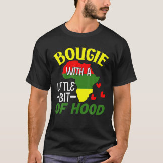 Camiseta Bougie Con Un Poco De Capucha Negra Historia Mon