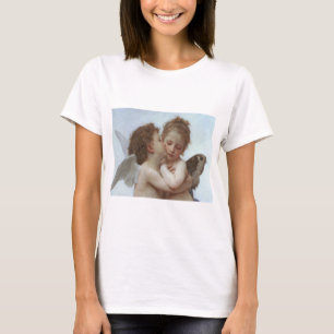 Camiseta Bouguereau - pintura hermosa del ángel
