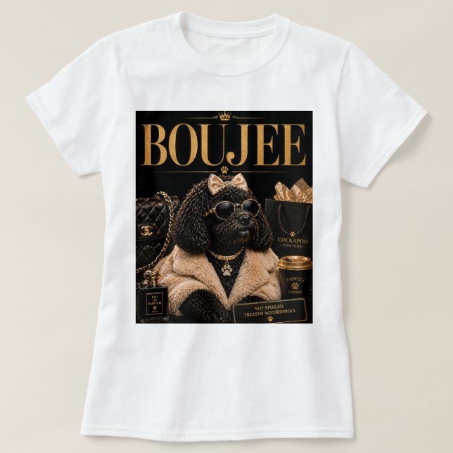 Camiseta Boujee Cockapoo – Regalo con Estilo para  (Diseño del anverso)