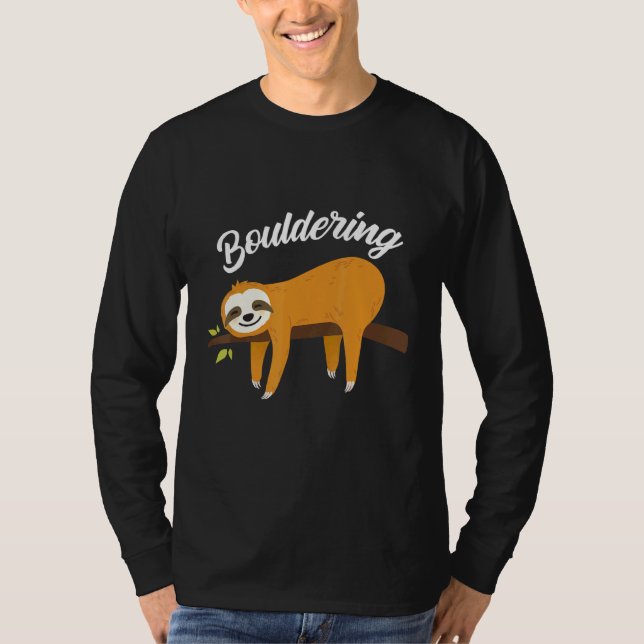 Camiseta Boulder Fun Sloth Climbing Rock Climbing (Anverso)