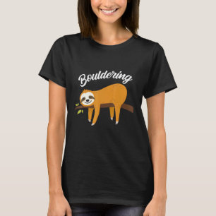 Camiseta Boulder Fun Sloth Climbing Rock Climbing