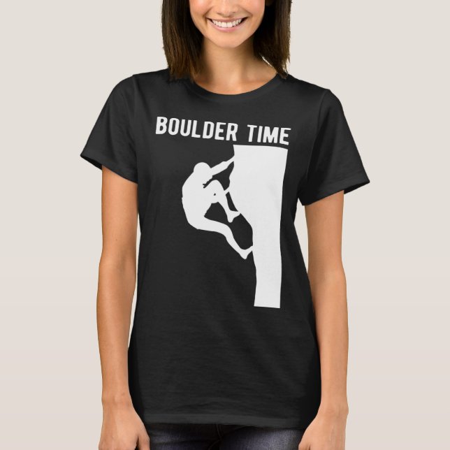 Camiseta Boulder Time Climber Sport Climbing Bouldering (Anverso)