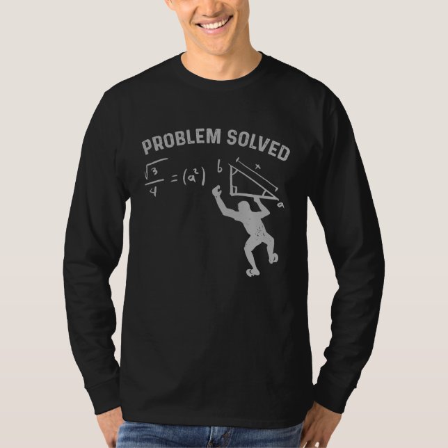 Camiseta Boulderer Problem solved Climbing (Anverso)