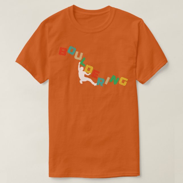 Camiseta Bouldering Free Climbing Boulder Climbder 2 (Diseño del anverso)