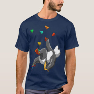 Camiseta Bouldering y Rock Climbing Panda Premium