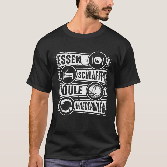 Camiseta Boule Essen Sleep Repeat Petanque Boules Pullover (Anverso)