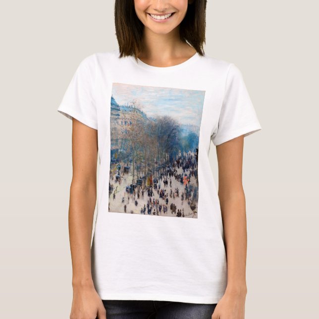 Camiseta Boulevard de París, Claude Monet (Anverso)