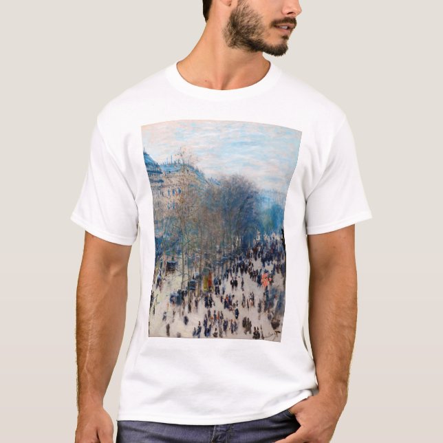 Camiseta Boulevard de París, Claude Monet (Anverso)