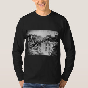 Camiseta Boulevard du Temple, por Daguerre, foto histórica