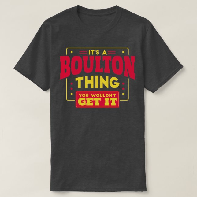Camiseta Boulton (Diseño del anverso)