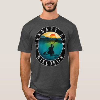 Camiseta Boundary Lake Wisconsin Kayaking