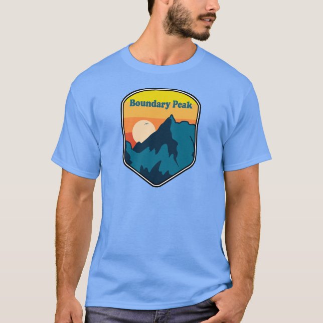 Camiseta Boundary Peak Nevada Sunrise (Anverso)