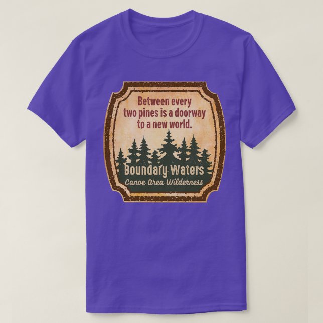 Camiseta Boundary Waters Canoe Area Wilderness s UUU  (Diseño del anverso)