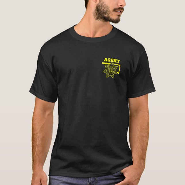 Camiseta Bounty Hunter T Sh, agente de cumplimiento de fian (Anverso)