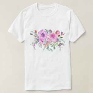 Camiseta Bouquet acuarela