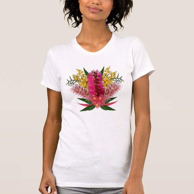 Camiseta Bouquet australiano de flores silvestres (Anverso)