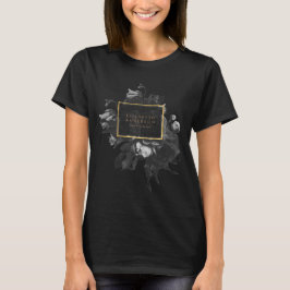 Camiseta Bouquet Black Gold Rose