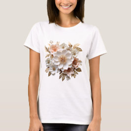 Camiseta Bouquet blanco