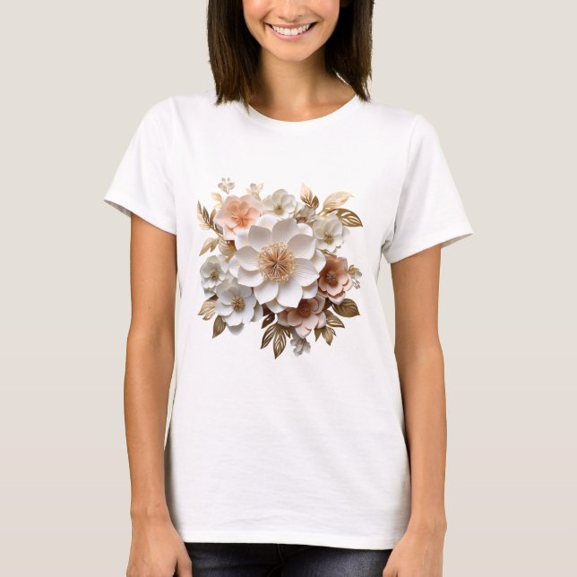 Camiseta Bouquet blanco (Anverso)