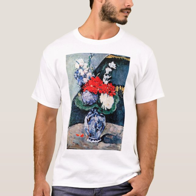 Camiseta Bouquet con Pequeño Delft, Paul Cezanne (Anverso)