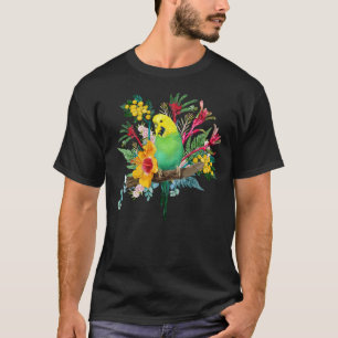 Camiseta Bouquet de Budgerigar Wildflower