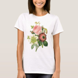 Camiseta Bouquet de color rosa