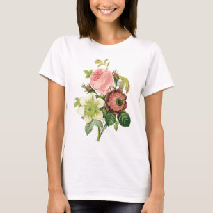 Camiseta Bouquet de color rosa
