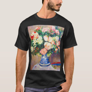 Camiseta Bouquet de crisantemos y un ventilador japonés