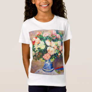 Camiseta Bouquet de crisantemos y un ventilador japonés