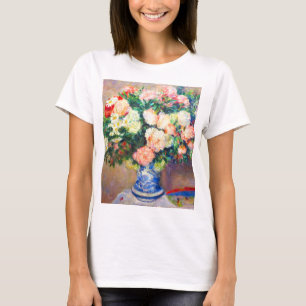 Camiseta Bouquet de crisantemos y un ventilador japonés