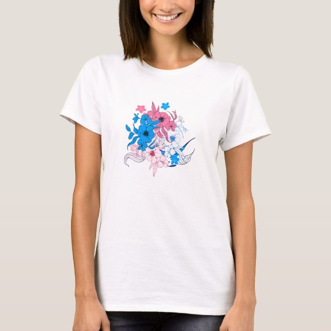 Camiseta Bouquet de flores (Anverso)