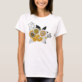 Camiseta Bouquet de flores de doodle