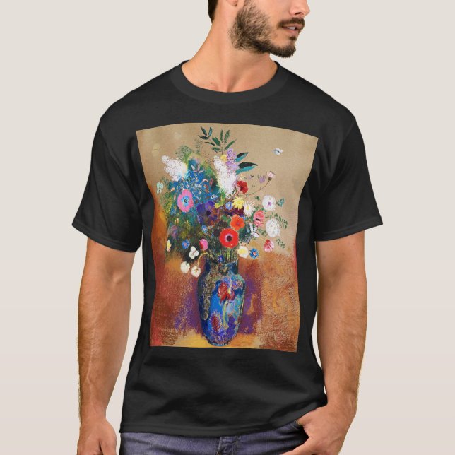 Camiseta Bouquet de flores de Odilon Redon (Anverso)