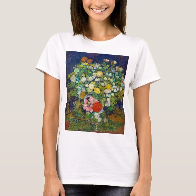 Camiseta Bouquet de flores en una vara, Van Gogh (Anverso)