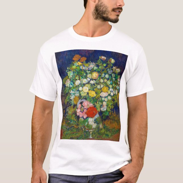 Camiseta Bouquet de flores en una vara, Van Gogh (Anverso)