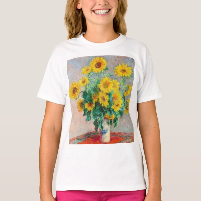 Camiseta Bouquet de los girasoles Claude Monet (Anverso)