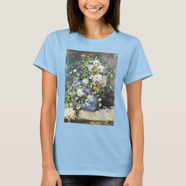 Camiseta Bouquet de primavera de Pierre Renoir, flores de é (Anverso)