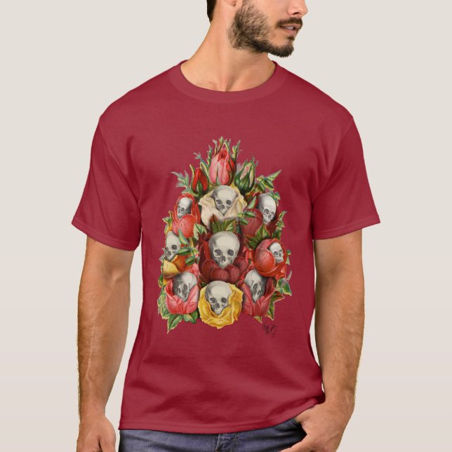 Camiseta Bouquet de Skulls (Anverso)