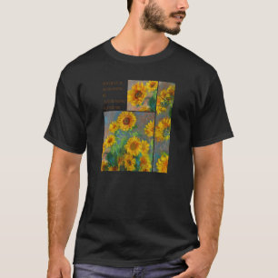 Camiseta Bouquet De Sunflowers De Claude Monet France 1881